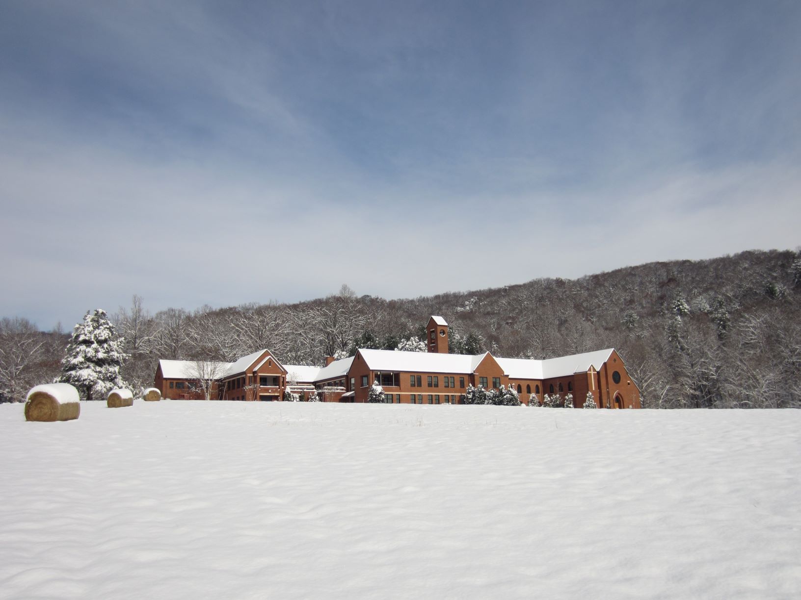 Monastery & snow