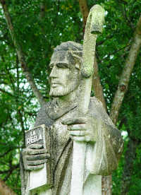 St Benedict statue